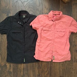 Bundle REI Size M Pink and Black Outdoor Vented Shirt